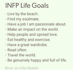 Infp Facts, My Life Goals, What Are Your Goals