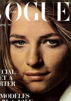 a magazine cover with a woman's face on it