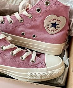 Cute Converse, Mode Rose, Pink Converse, Pink Girly Things, Converse Sneakers