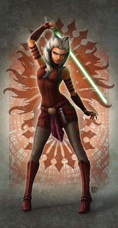 Ashoka Star Wars, Ashoka Tano, Star Wars Characters Pictures, Star Wars Ahsoka, Marvel Superhero Posters, Star Wars Outfits, Star Wars Women, Star Wars Wallpaper, Star Wars Artwork