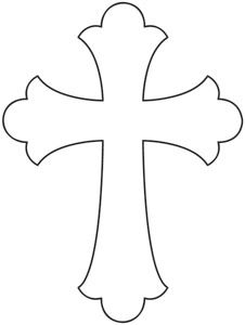 a cross that is in the shape of a heart