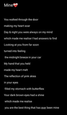 the poem is written in front of a black background with red hearts and white lettering