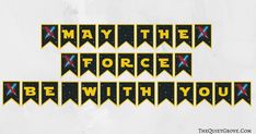 star wars may the force be with you banner