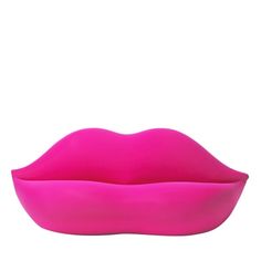 a pink lip shaped bowl on a white background