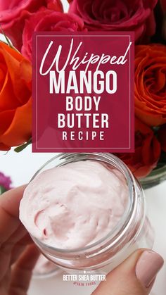 How To Make Body Butter, Mango Butter Recipe, Whipped Mango Body Butter, Mango Butter Lotion, Body Butter Recipes, Whipped Body Butter Recipe, Mango Body Butter, Body Butter Recipe