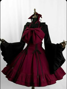 Vampire Dresses, Devil Character, Elizabeth Midford, Gaun Abad Pertengahan, Clothing Reference, Old Fashion Dresses, Kawaii Fashion Outfits, Kawaii Clothes, Fancy Outfits