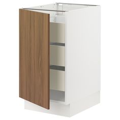 SEKTION / MAXIMERA base cabinet with 1 door/3 drawers, white/Tistorp brown walnut effect, 18x24x30 ". SEKTION kitchen system gives you endless possibilities to design your dream kitchen. Paired with TISTORP fronts you get a modern walnut look with smooth surface and simple design that is easy on the eyes. Particleboard. Sektion Kitchen, Kitchen System, Base Cabinet, Base Cabinets, Left Or Right, Endless Possibilities, Dream Kitchen, Simple Design, The Door