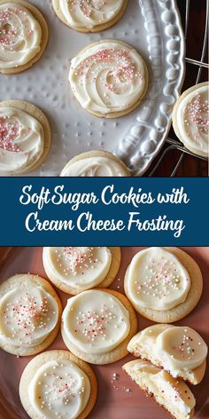 soft sugar cookies with cream cheese frosting