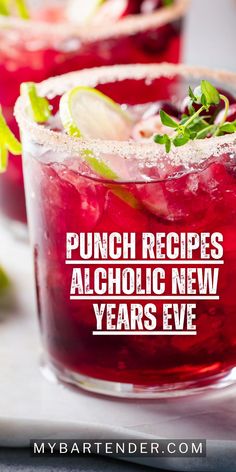 punch recipes for alcoholic new years eve