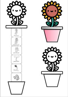 a flower pot with two flowers on it and the words in chinese are shown below