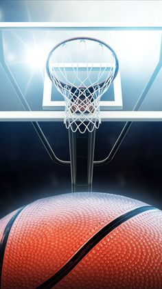 an image of a basketball going through the net