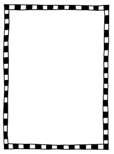 a black and white square frame with squares on it