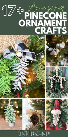 pinecone ornament crafts for christmas