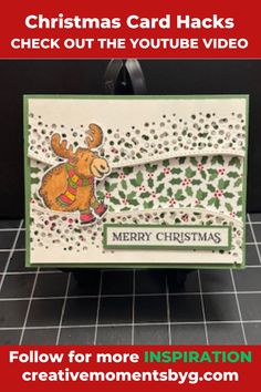 All Occasion Cards, Card Hacks, Beautiful Cards, Card Ideas, Cards Handmade, To Create, Merry Christmas, Paper Crafts