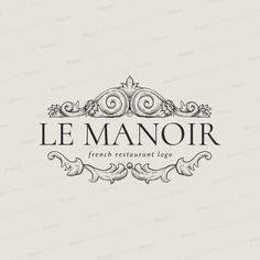 the logo for le manoir french restaurant