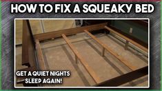 how to fix a squeaky bed frame and get a quiet nights sleep again