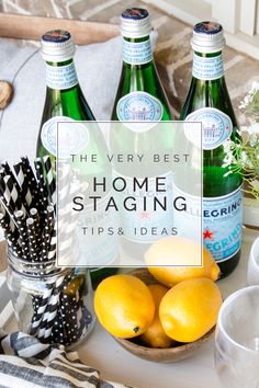 the best home staging tips and ideas for entertaining with lemons, watermelon, etc