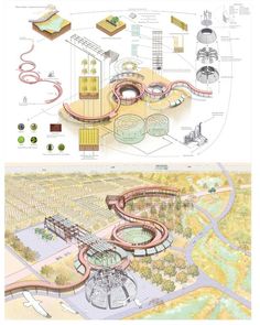 an architectural drawing shows the various stages of construction and how they can be used to make it