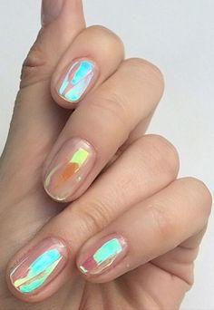 Holographic Nail Art, Summer Nails Summer, 2023 Nail, Nails Summer Nails, New Nail Art Design, Aurora Nails, Confetti Nails, Nails 2018, Nagellack Trends