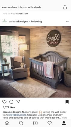 an image of a baby's room on instagram