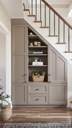 Staircase Storage Under Stairs Underneath Stairs Storage Ideas, Built In Shelves Under Stairs, Under Stairs Cupboard Ideas, Space Under Stairs Ideas, Cabinets Under Stairs, Storage Under Stairs Ideas, Staircase Storage Under Stairs, Under Stair Storage Ideas, Stair Cupboard