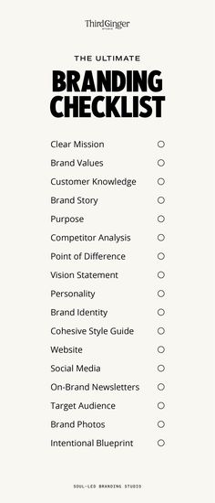 The ultimate branding checklist for business owners. Clothing Brand Strategy, Rebranding Business Ideas, Rebranding Ideas Brand Identity, Brand Strategy Roadmap, Different Branding Styles, Fashion Brand Marketing Strategy, Pinterest Marketing Tips Small Businesses, How To Name Your Brand, Brand Identity Checklist