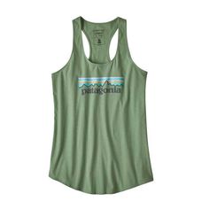 Patagonia Women’s Pastel P-6 Logo Organic Tank Top in Matcha Green Patagonia Clothing, Patagonia Style, 6 Logo, Patagonia Fleece Pullover, Patagonia Outfit, Women's Graphic Tees, Patagonia Women, Logo T Shirts