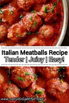 italian meatballs tender and easy to make