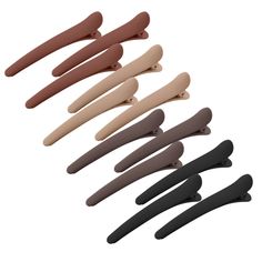 PRICES MAY VARY. Package: 12PCS alligator clips for hair in 4 colors(including Khaki, Black, Brown and Coffee), a variety of colors provide you with more matching options. Size & Material: The hair styling clips approx 3.1 inch, medium size, suitable for both thin and thick hair. The material of styling hair clips are high quality PC and metal, lightweight and durable to use, and the soft edges will protect your scalp from hurt. No Crease: The curved appearance design adapts to the characteristi Duck Bill, Alligator Clips, Hair Clips Girls, Styling Accessories, Fashion Hair Accessories, Shaved Hair, Hair Barrettes, Styling Tools, Hair Claw