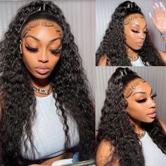 PRICES MAY VARY. 360 Lace Front Wigs Human Hair Material: Deep Wave 360 Full Lace Wig Human Hair, Soft and True to Length, No Smell, No Shedding, Tangle Free. 360 Deep Wave Human Hair Wig Can Make High Ponytail and Bun, Full Enough for Your Need. 360 Deep Wave Full Lace Wig Quality: 360 Wet and Wavy Human Hair Wigs Full Lace Suitable for All Skin, More Natural and Breathable. 360 Deep Wave Frontal Wigs are Full and Thick, 100% Unprocessed Brazilian Virgin Human Hair Wigs Can Be Dyed, Bleached, a Wave Curly Hair, Wigs Deep Wave, Frontal Hair, Burnt Hair, Hair 360, Wave Lace Front Wig, Hd Lace Frontal, Remy Hair Wigs, Virgin Hair Wigs