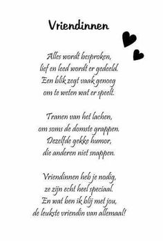 a poem written in german with two hearts on the bottom and one heart above it