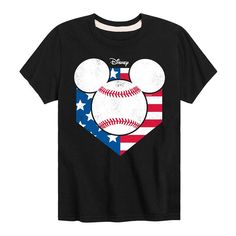 Give his wardrobe a refresh with this Disney Mickey Mouse Boys 8-20 Baseball Diamond Flag Graphic Tee. ©Disney Give his wardrobe a refresh with this Disney Mickey Mouse Boys 8-20 Baseball Diamond Flag Graphic Tee. ©Disney FEATURES Crewneck Short sleevesFABRIC & CARE Cotton, polyester Machine wash Imported Size: Large. Color: Black. Gender: male. Age Group: kids. Baseball Diamond, Disney Mickey Mouse, Disney Mickey, Boy's Clothing, Fabric Care, Solid Colors, Graphic Tee, Age Group, Graphic Tees