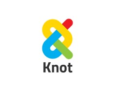 the knot logo for knott