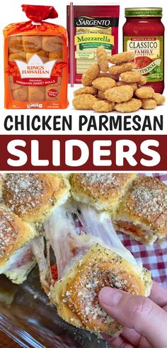 chicken parmesan sliders are an easy and delicious appetizer for any family