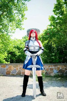 Erza Scarlet!awesome Fairytale Cosplay, Erza Cosplay, Erza Scarlet Cosplay, Cosplay Fairy, Fairy Tail Cosplay, Epic Cosplay, Bruce Timm, Cool Cosplay, Erza Scarlet