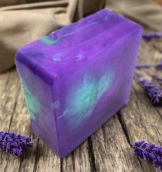 This vibrant gift ready soap bar has a rich fragrance of Lavender with a hint of Eucalyptus. It is excellent for all skin types and has a moisturizing rich creamy lather which smoothens and softens your skin. Perfect for dry skin!  This handcrafted beauty makes a perfect birthday gift, wedding or party favor! Enjoy the smooth moisturizing lather and a touch of purple and mint green vibrance to your kitchen or guest bathroom to host your guests with a touch of exotic color and fragrance!  Our Soaps are:  Free of Parabens and Preservatives Vegetable based Have great lather Excellently moisturizing Provide a smooth skin feel  Ingredients: Vegetable base glycerin made of  Water, Glycerin, Sodium Stearate, Propylene Glycol, Sorbitol, Sodium Laurate, Sodium Laureth Sulfate, Sodium Lauryl Sulfate Diy Lavender Soap Bars, Soap Lavender, Lavender Soap Design, Irish Spring Soap, Lavender Soap Bar, Sodium Lauryl Sulfate, Eucalyptus Essential Oil, Lavender Scent, Propylene Glycol