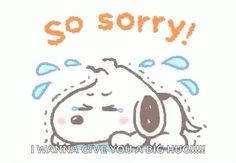 an image of a cartoon character saying so sorry