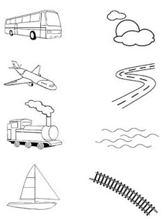 an image of different types of transportation