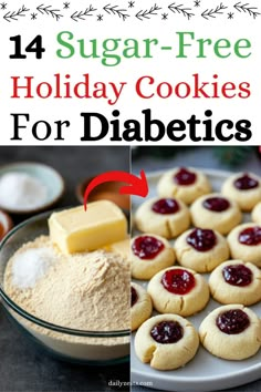 sugar - free holiday cookies for diabetics are easy to make, and so delicious