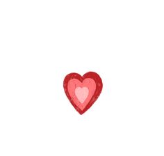 a red heart on a white background