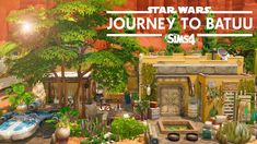 the star wars journey to batu sima is shown in an animated video game