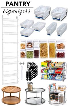 the pantry organization system is organized and ready to use