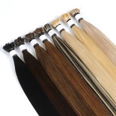 Remeehi® KERATIN HAIR EXTENSIONS-Keratin I Tip Remy Hair Hair Extensions Keratin, Hair Ext, Hair Extension Brands, Double Drawn Hair, I Tip Hair Extensions, Black Hair Extensions, Ombre Hair Extensions, Real Human Hair Extensions, Hair Extensions Best