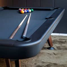 Diagonal Pool Table: 7 Feet + Green Structure + Classic Green Cloth + Iroko Outdoor Sectional Furniture, Foosball Table, Diagonal Line, Fiber Cement, End To End, Beautiful Pools, Room Setup, Furniture Dining Table, Pool Table