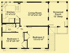 the floor plan for a two story house with lofts and living room, including an upstairs