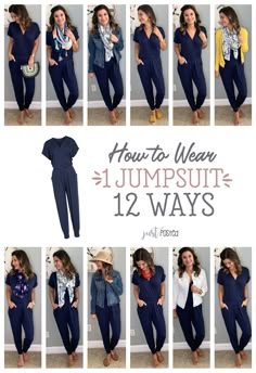 How To Wear A Jumpsuit, Black Jumpsuit Outfit, Jumpsuit Outfit Casual, Vinyl Pants, Wardrobe Fashion, Navy Jumpsuit, Mode Tips, Jumpsuit Outfit, Fashion Capsule