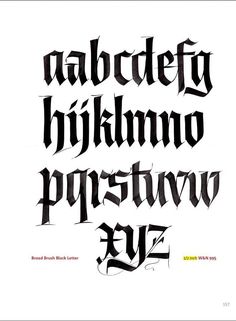 some type of font that has been drawn with black ink and is in the shape of letters