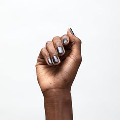 A dark gunmetal gray/black. Dazzle Dry Nail Polish Colors, Dazzle Dry Nail Polish, Dazzle Dry, Loc Care, Nail Prep, Nails Today, Black Lacquer, Gunmetal Grey, Base Coat