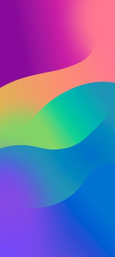 an abstract background with multicolored waves in the foreground and on the back ground