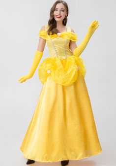 Princess Dress Adult, Disney Princess Adult Costume, Princess Dress For Women, Yellow Princess Dress, Princess Aurora Costume, Aurora Costume, Sleeping Beauty Princess, Disney Princess Costumes, Fancy Dresses Party